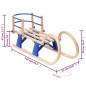 vidaXL Trineo plegable con respaldo madera contrachapada 110 cm vidaXL Trineo plegable con respaldo madera contrachapada 110 cm