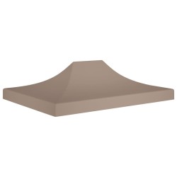 vidaXL Techo de carpa para celebraciones gris taupe 4x3 m 270 g/m²