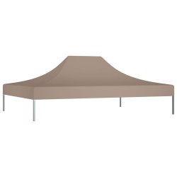 vidaXL Techo de carpa para celebraciones gris taupe 4x3 m 270 g/m²