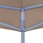 vidaXL Techo de carpa para celebraciones gris taupe 4x3 m 270 g/m² vidaXL Techo de carpa para celebraciones gris taupe 4x3 m 270 g/m²