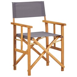 vidaXL Silla de director de madera maciza de acacia