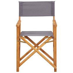 vidaXL Silla de director de madera maciza de acacia