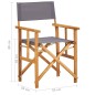 vidaXL Silla de director de madera maciza de acacia vidaXL Silla de director de madera maciza de acacia