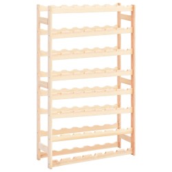 vidaXL Botellero para 56 botellas de madera de pino 
