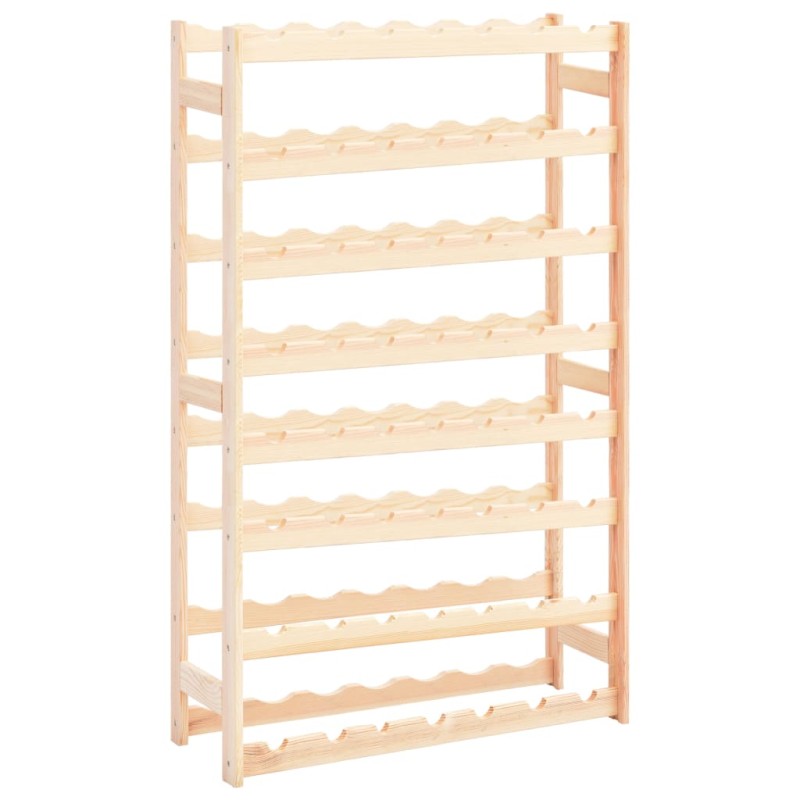 vidaXL Botellero para 56 botellas de madera de pino vidaXL Botellero para 56 botellas de madera de pino
