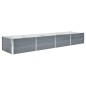 vidaXL Arriate de jardín de acero galvanizado gris 320x80x45 cm vidaXL Arriate de jardín de acero galvanizado gris 320x80x45 cm