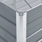 vidaXL Arriate de jardín de acero galvanizado gris 320x80x45 cm vidaXL Arriate de jardín de acero galvanizado gris 320x80x45 cm