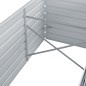 vidaXL Arriate de jardín de acero galvanizado gris 320x80x45 cm vidaXL Arriate de jardín de acero galvanizado gris 320x80x45 cm