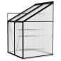 vidaXL Invernadero de aluminio gris antracita 2,7 m³