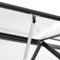 vidaXL Invernadero de aluminio gris antracita 2,7 m³