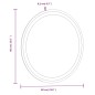 vidaXL Espejo de baño LED redondo 60 cm vidaXL Espejo de baño LED redondo 60 cm