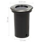 vidaXL Focos LED empotrables de suelo de jardín redondos 3 uds vidaXL Focos LED empotrables de suelo de jardín redondos 3 uds