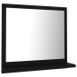 vidaXL Espejo de baño madera contrachapada negro 40x10,5x37 cm vidaXL Espejo de baño madera contrachapada negro 40x10,5x37 cm