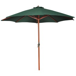 vidaXL Sombrilla verde 25 cm