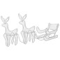 vidaXL Renos y trineo de Navidad con malla 648 LED vidaXL Renos y trineo de Navidad con malla 648 LED