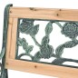 vidaXL Banco de jardín de madera 122 cm vidaXL Banco de jardín de madera 122 cm