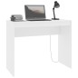 vidaXL Escritorio de madera contrachapada blanco 90x40x72 cm