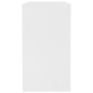 vidaXL Escritorio de madera contrachapada blanco 90x40x72 cm
