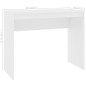 vidaXL Escritorio de madera contrachapada blanco 90x40x72 cm