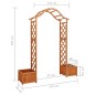 vidaXL Pérgola de jardín con jardinera madera maciza de abeto vidaXL Pérgola de jardín con jardinera madera maciza de abeto