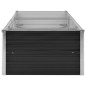 vidaXL Arriate de acero galvanizado gris antracita 240x80x45 cm