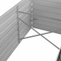 vidaXL Arriate de acero galvanizado gris antracita 240x80x45 cm