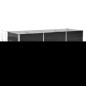 vidaXL Arriate de acero galvanizado gris antracita 240x80x45 cm