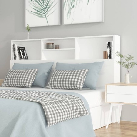 vidaXL Mueble cabecero blanco 160x19x103,5 cm