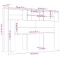 vidaXL Mueble cabecero blanco 160x19x103,5 cm vidaXL Mueble cabecero blanco 160x19x103,5 cm