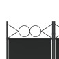 vidaXL Biombo divisor de 6 paneles de tela negro 240x200 cm vidaXL Biombo divisor de 6 paneles de tela negro 240x200 cm