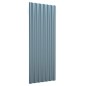 vidaXL Paneles de tejado 12 unidades acero recubierto gris 100x36 cm vidaXL Paneles de tejado 12 unidades acero recubierto gris 100x36 cm