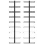 vidaXL Botelleros de pared para 18 botellas 2 unidades hierro negro vidaXL Botelleros de pared para 18 botellas 2 unidades hierro negro