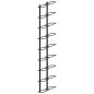 vidaXL Botelleros de pared para 18 botellas 2 unidades hierro negro vidaXL Botelleros de pared para 18 botellas 2 unidades hierro negro