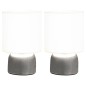 vidaXL Lámparas de mesa táctiles 2 unidades blanco E14 vidaXL Lámparas de mesa táctiles 2 unidades blanco E14
