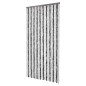 vidaXL Cortina mosquitera gris y blanco chenilla 100x220 cm vidaXL Cortina mosquitera gris y blanco chenilla 100x220 cm