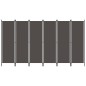 vidaXL Biombo divisor de 6 paneles gris antracita 300x180 cm vidaXL Biombo divisor de 6 paneles gris antracita 300x180 cm