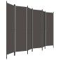 vidaXL Biombo divisor de 6 paneles gris antracita 300x180 cm vidaXL Biombo divisor de 6 paneles gris antracita 300x180 cm