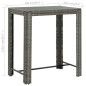 vidaXL Mesa alta para jardín ratán sintético gris 100x60,5x110,5 cm vidaXL Mesa alta para jardín ratán sintético gris 100x60,5x110,5 cm