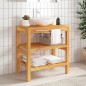vidaXL Mueble de lavabo con 2 estantes madera maciza 74x45x75 cm vidaXL Mueble de lavabo con 2 estantes madera maciza 74x45x75 cm
