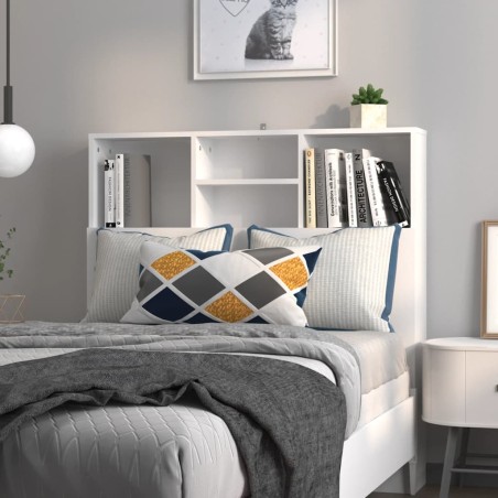 vidaXL Mueble cabecero blanco 100x19x103,5 cm