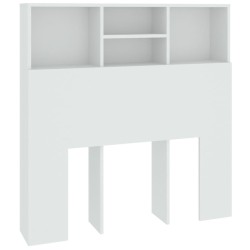 vidaXL Mueble cabecero blanco 100x19x103,5 cm
