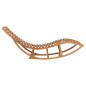 vidaXL Tumbona mecedora de madera maciza de teca vidaXL Tumbona mecedora de madera maciza de teca