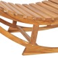 vidaXL Tumbona mecedora de madera maciza de teca vidaXL Tumbona mecedora de madera maciza de teca