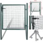vidaXL Puerta de valla de acero con recubrimiento en polvo vidaXL Puerta de valla de acero con recubrimiento en polvo