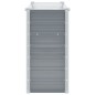 vidaXL Arriate de jardín de acero galvanizado gris 100x40x77 cm