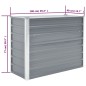 vidaXL Arriate de jardín de acero galvanizado gris 100x40x77 cm