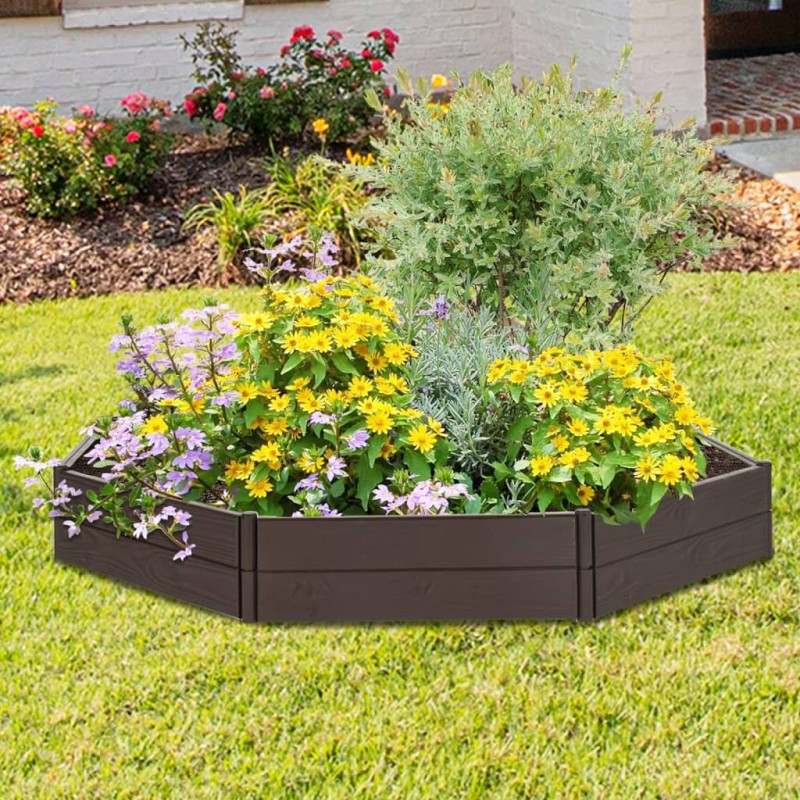 vidaXL Arriate de jardín polipropileno 120x120x20 cm vidaXL Arriate de jardín polipropileno 120x120x20 cm