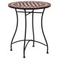 vidaXL Mesa bistró de mosaico cerámica marrón 60 cm vidaXL Mesa bistró de mosaico cerámica marrón 60 cm
