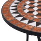 vidaXL Mesa bistró de mosaico cerámica marrón 60 cm vidaXL Mesa bistró de mosaico cerámica marrón 60 cm