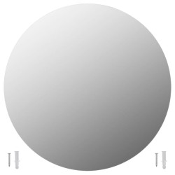 vidaXL Espejo de pared redondo vidrio 60 cm